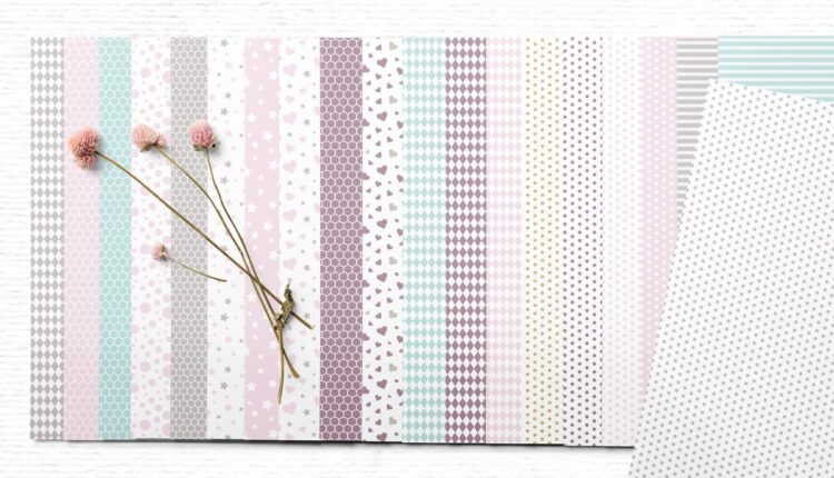 پترن های هندسی کاغذی   Geometric Digital Papers