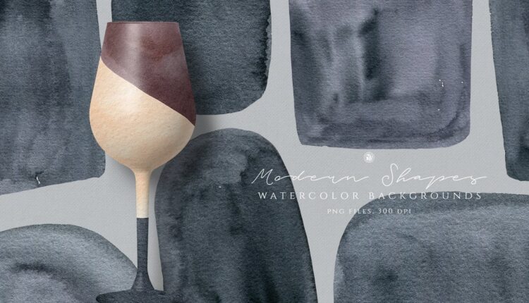 تصاویر PNG آبرنگی مدرن   Watercolor Backgrounds