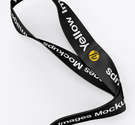 موکاپ کارت پرسنلی افقی   Horizontal ID Card Mockup