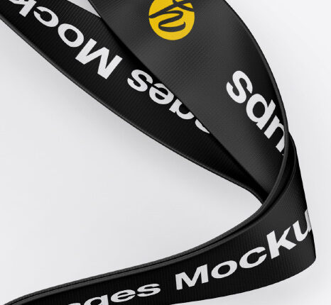 موکاپ کارت پرسنلی افقی   Horizontal ID Card Mockup