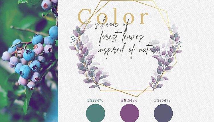 تصاویر png گل ها و گیاهان آبرنگی جنگلی   Watercolor Forest