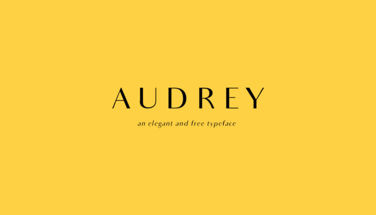 فونت انگلیسی بسیار جذاب اُدری   Audrey Font