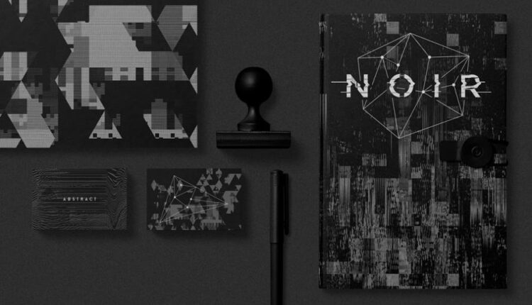 تکسچر و اشکال هندسی نویر   Noir Glitch textures and shapes