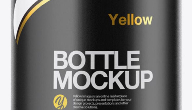 موکاپ بطری پلاستیکی شفاف   Clear Plastic Bottle Mockup