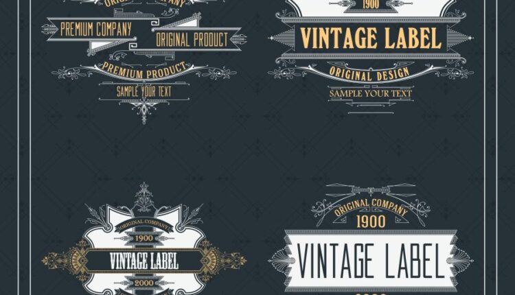 وکتور های لایه باز برای مونوگرام و لیبل   label and monograms