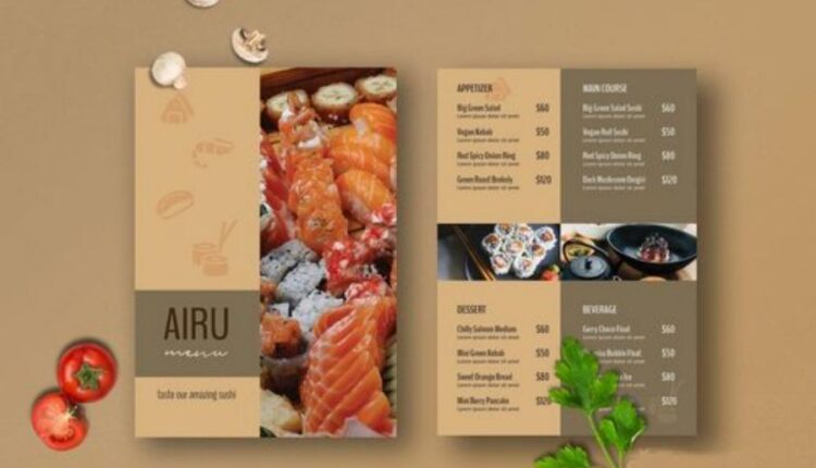 فایل لایه باز منوی رستوران   Restaurant Menu Template