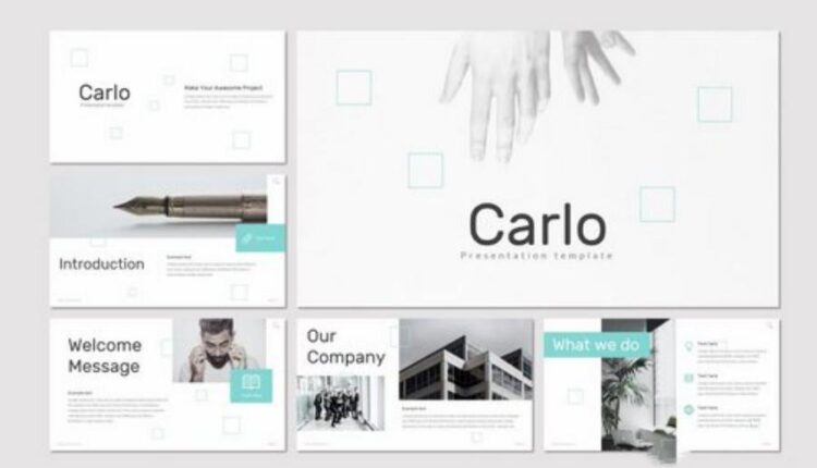 قالب آماده پاورپوینت کارلو   Carlo Powerpoint Template