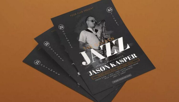 فایل لایه باز پوستر کنسرت موسیقی   Jazz Music Flyer