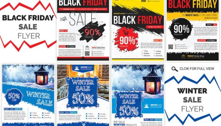 سری دوم 120 فایل لایه باز پوستر و تراکت   Flyer & Poster