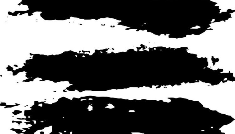 براش و تکسچر آب مرکب برای ایلوستریتور   black texture brush