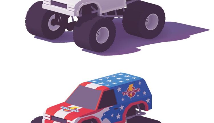 وکتور های ایزومتریک ماشین و هواپیما   isometric vector car