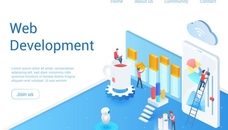 وکتور های ایزومتریک برای وبسایت   Website isometric vector