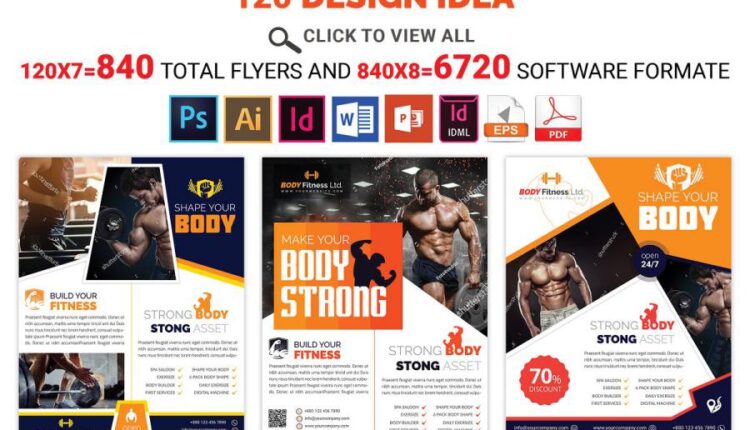 سری دوم 120 فایل لایه باز پوستر و تراکت   Flyer & Poster