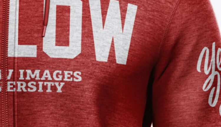 موکاپ سوییشرت مردانه از نمای روبرو    Hoodie Mockup Front View