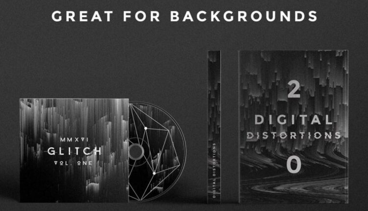 تکسچر و اشکال هندسی نویر   Noir Glitch textures and shapes