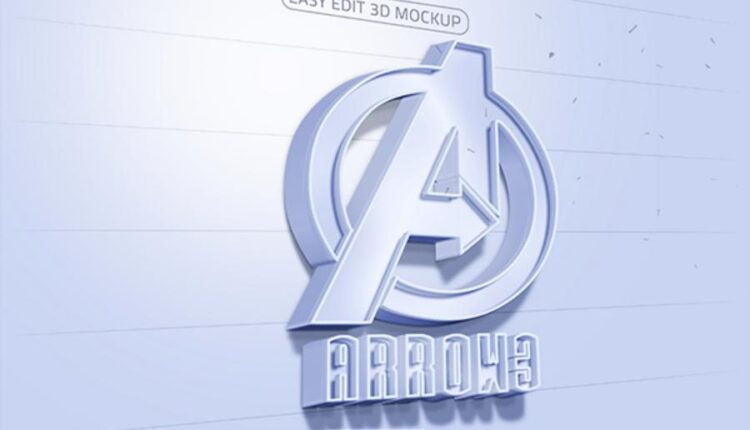 موکاپ سفید سه بعدی نوشته   White 3D Text Mock up