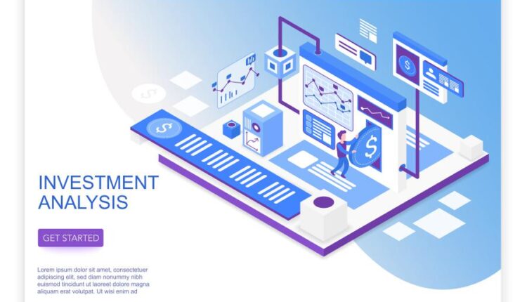 وکتور ایزومتریک برای وب سایت   Website page isometric vector