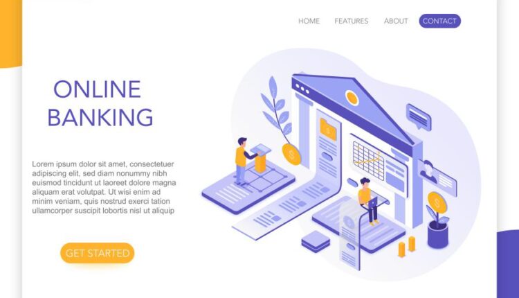 وکتور ایزومتریک برای وب سایت   Website page isometric vector