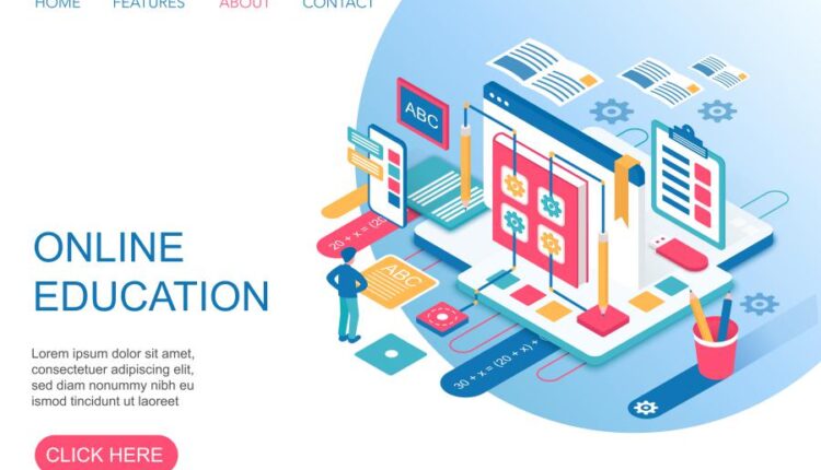 وکتور ایزومتریک برای وب سایت   Website page isometric vector