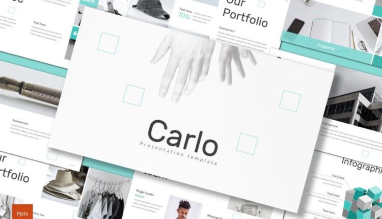 قالب آماده پاورپوینت کارلو   Carlo Powerpoint Template