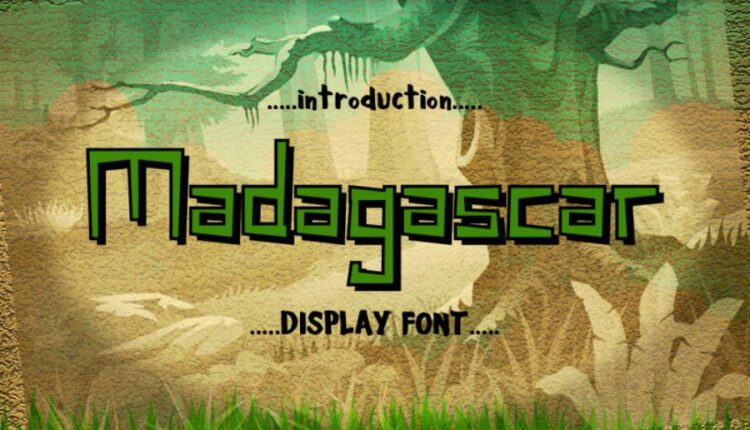 دانلود فونت انگلیسی نمایشی ماداگاسگار   Madagascar font