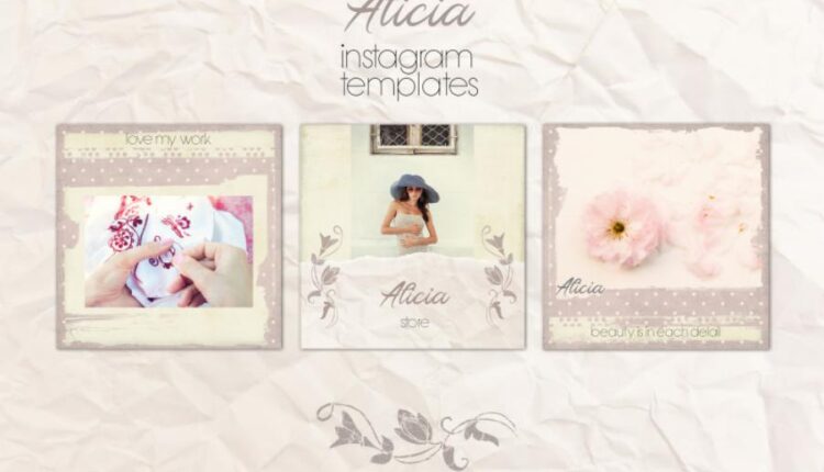 12 قالب آماده پست و استوری اینستاگرام   Instagram Templates