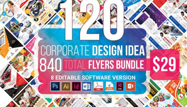 سری دوم 120 فایل لایه باز پوستر و تراکت   Flyer & Poster