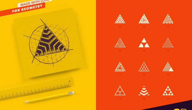 دانلود اشکال هندسی مختلف برای لوگو   Logo marks & shapes