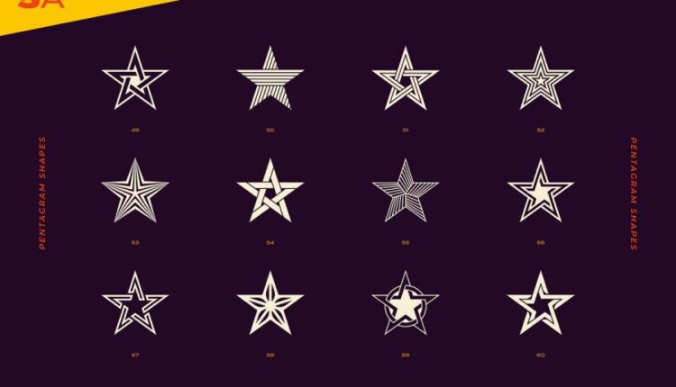 دانلود اشکال هندسی مختلف برای لوگو   Logo marks & shapes