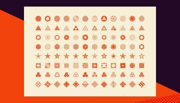 دانلود اشکال هندسی مختلف برای لوگو   Logo marks & shapes