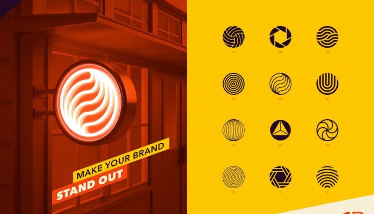 دانلود اشکال هندسی مختلف برای لوگو   Logo marks & shapes