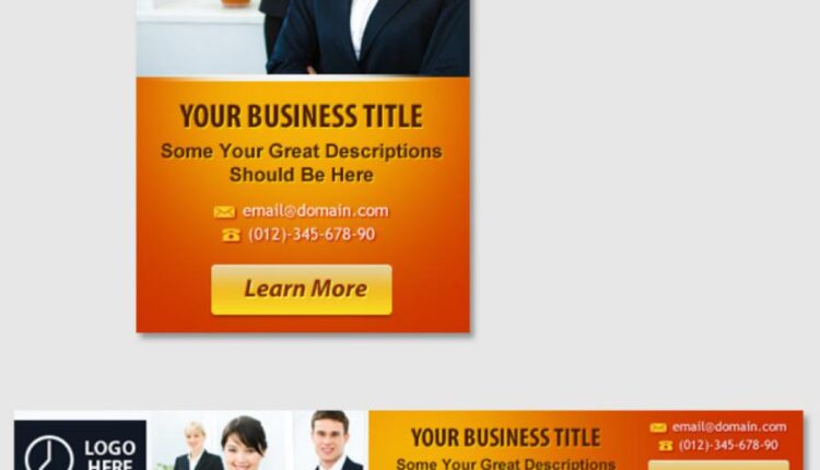 فایل لایه باز بنر و تبلیغات فضای مجازی   Business App Banner