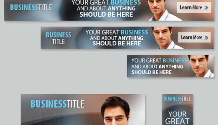 فایل لایه باز بنر و تبلیغات فضای مجازی   Business App Banner