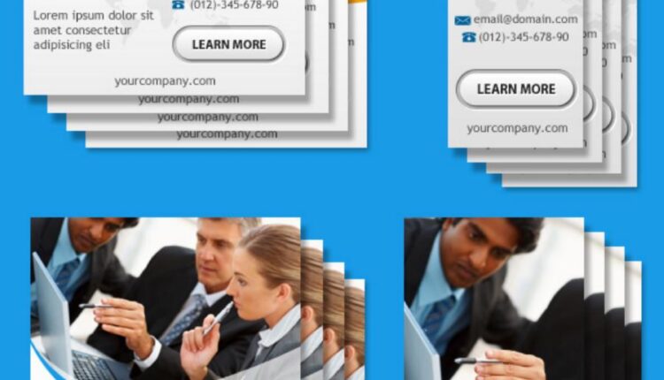 فایل لایه باز بنر و تبلیغات فضای مجازی   Business App Banner