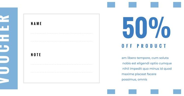 فایل لایه باز کارت تخفیف فروشگاه پوشاک   Voucher Gift Cards