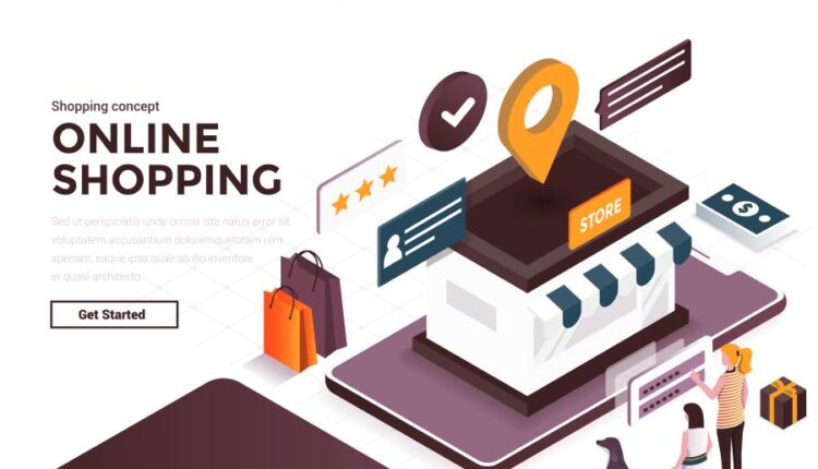 وکتور ایزومتریک دنیای مدرن   Modern online Isometric