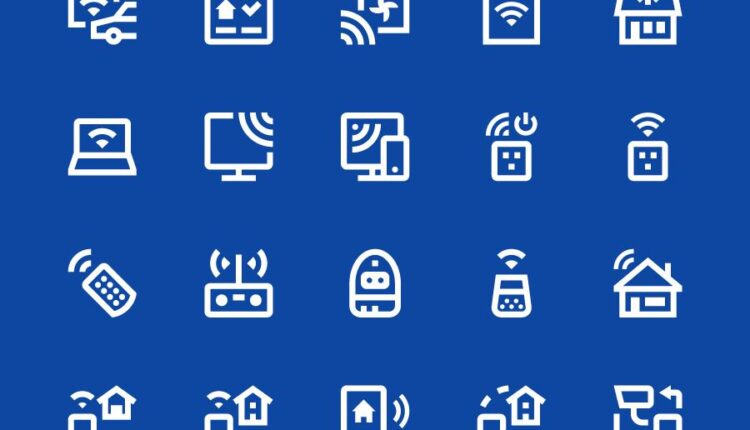 آیکون دستگاه های خانه هوشمند   Smart home devices