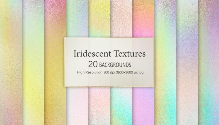 20 پس زمینه درخشان هولوگرام   Iridescent Textures