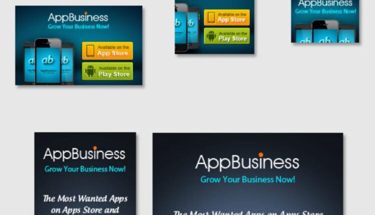 فایل لایه باز بنر و تبلیغات فضای مجازی   Business App Banner