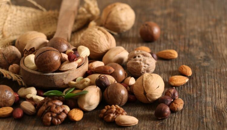 عکس استوک آجیل   Nuts tasty and healthy food