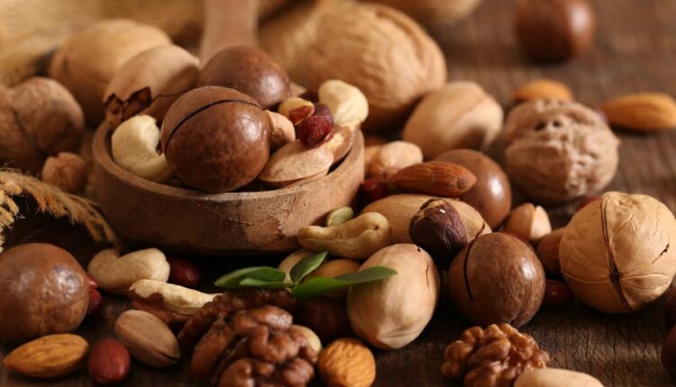 عکس استوک آجیل   Nuts tasty and healthy food