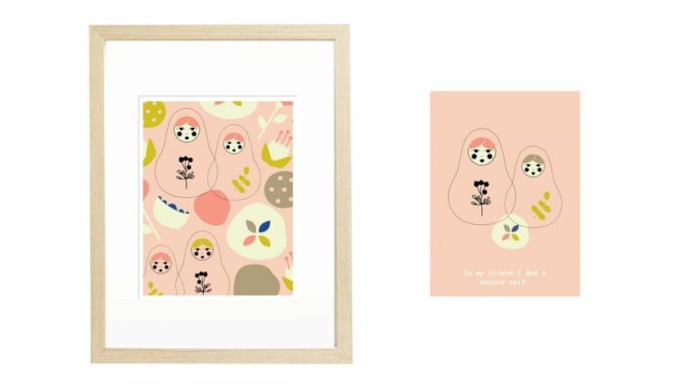 پترن رنگی عروسک روسی ماتروشکا   Matryoshka Dolls Pattern