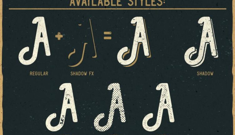 فونت انگلیسی فوق العاده اویئیشن کوکتل   Aviation Cocktail Font