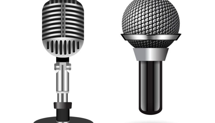 وکتور میکروفن با مدل های مختلف   microphone studios