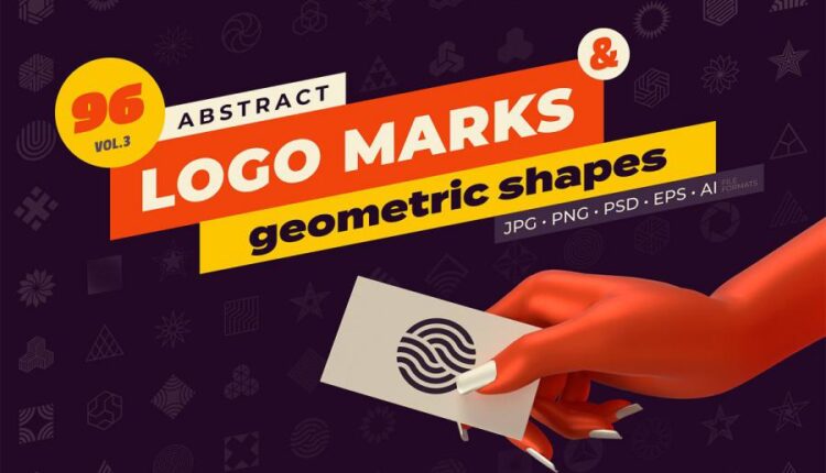 دانلود اشکال هندسی مختلف برای لوگو   Logo marks & shapes