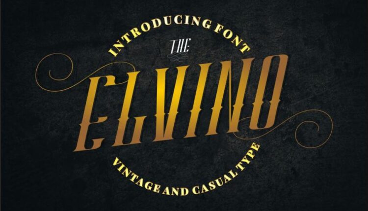 فونت انگلیسی زیبای اِلوینو   ELVINO font