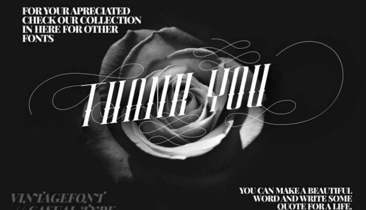 فونت انگلیسی زیبای اِلوینو   ELVINO font