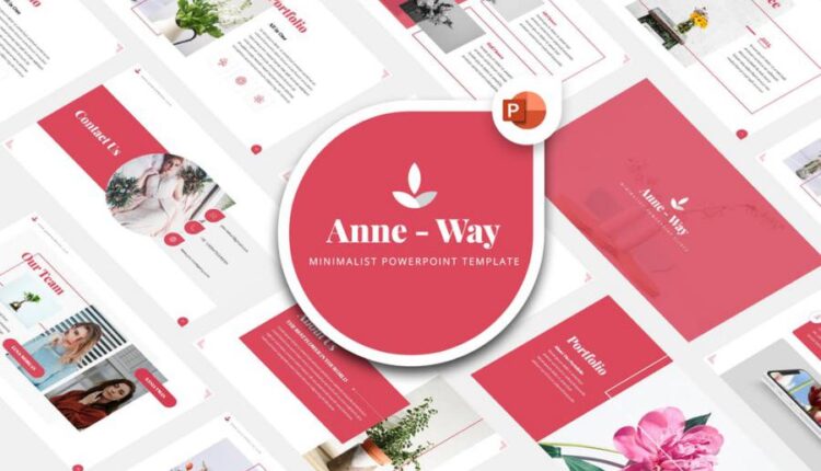 قالب آماده اسلاید پاورپوینت آنه   Anne Way Powerpoint