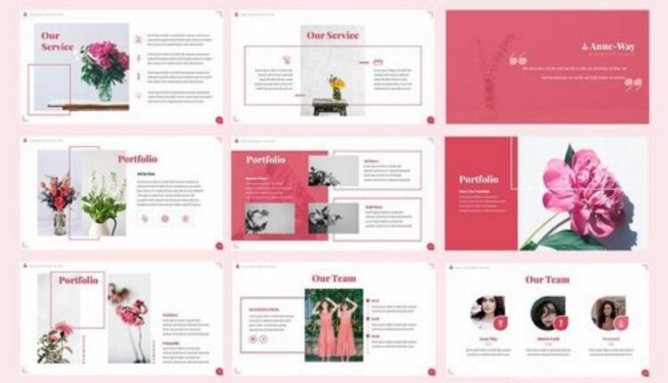 قالب آماده اسلاید پاورپوینت آنه   Anne Way Powerpoint