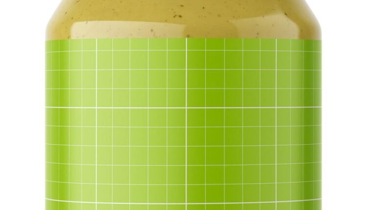 موکاپ لیبل بسته بندی شیشه غذا   Food Jar Mockups
